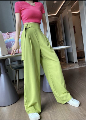 Ảnh của Quần xuông cạp cao 2 màu Xanh- Đen A1837